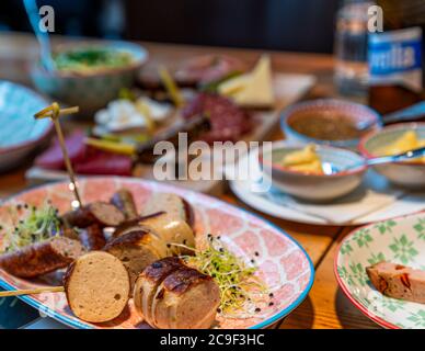 Visite culinaire de Zurich, Suisse Banque D'Images