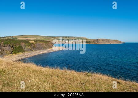 Kimmeridge Bay, Dorset, Royaume-Uni en été Banque D'Images