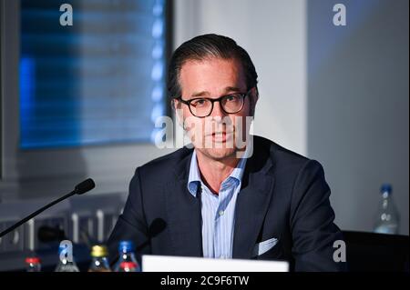 Karlsruhe, Allemagne. 30 juillet 2020. Vice-président Holger Siegmund-Schultze (KSC). GES/football/2ème Bundesliga: Assemblée générale extraordinaire du Club sportif Karlsruher, 30 juillet 2020 | usage dans le monde crédit: dpa/Alay Live News Banque D'Images