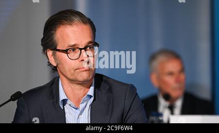 Karlsruhe, Allemagne. 30 juillet 2020. Vice-président Holger Siegmund-Schultze (KSC). GES/football/2ème Bundesliga: Assemblée générale extraordinaire du Club sportif Karlsruher, 30 juillet 2020 | usage dans le monde crédit: dpa/Alay Live News Banque D'Images