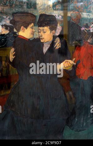 Henri de Toulouse-Lautrec (1864-1901). Peintre français. Moulin Rouge, 1892. Galerie nationale. Prague. République tchèque. Banque D'Images