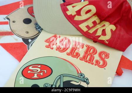 Articles de la San Francisco 49ers. Banque D'Images