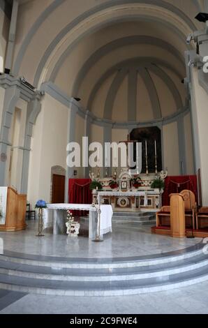 Calitri - Abside della chiesa di San Canio Martyre Banque D'Images