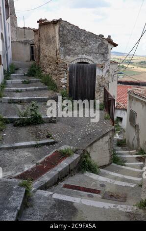 Calitri - Vicoli del borgo Banque D'Images