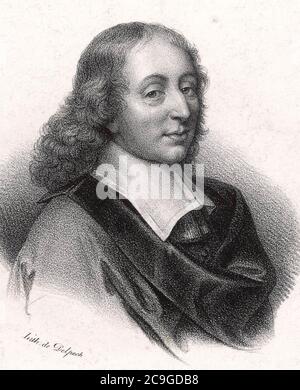 BLAISE PASCAL (1623-1662) mathématicien, physicien et théologien français Banque D'Images