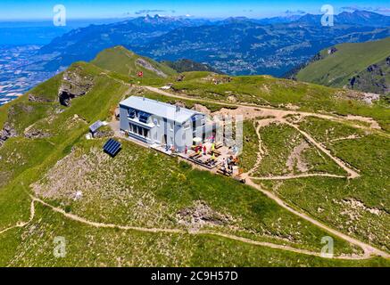 Cabane de montagne Cabane de la Tourche du Swiss Alpine Club sac, Morcles, Vaud Chablais, Vaud, Suisse Banque D'Images