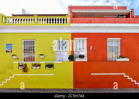 Bokaap est la maison de belles maisons qui attire de nombreux touristes du monde entier, du Cap occidental, du Cap, de l'Afrique du Sud Banque D'Images