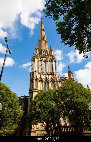 Église paroissiale St Mary Redcliffe, Bristol, Angleterre. Juillet 2020 Banque D'Images