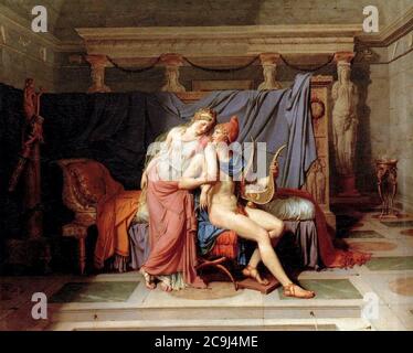 Jacques-Louis David - les amours de Paris et Helen Banque D'Images