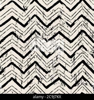 motif d'arrière-plan géométrique abstrait, avec traits et éclaboussures, zigzag, sans couture Illustration de Vecteur