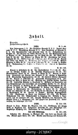 Jahrbücher Konrad II bande 1 008. Banque D'Images