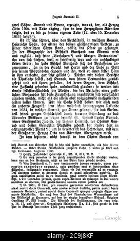 Jahrbücher Konrad II bande 1 016. Banque D'Images