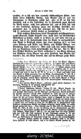 Jahrbücher Konrad II bande 1 095. Banque D'Images