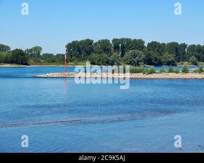 Belle nature au Rhin en Allemagne Banque D'Images