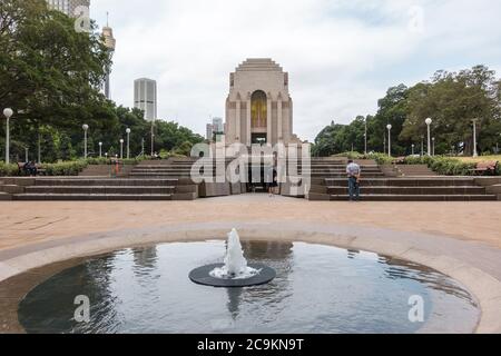 Extérieur du mémorial ANZAC, Hyde Park, Sydney, Australie Banque D'Images