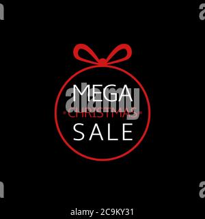 Icône méga solde de Noël Illustration de Vecteur