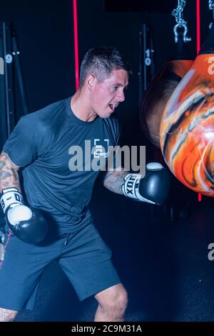 Brentwood Essex 1er août 2020 UN nouveau Covid safe boutique fitness Boxing studio, Box Gym Fitness ouvre aujourd'hui à Brentwood Essex Royaume-Uni crédit: Ian Davidson/Alamy Live News Banque D'Images