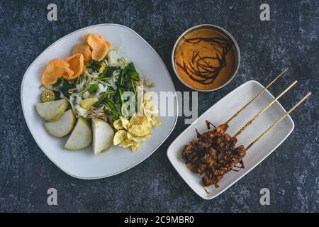 Gado Gado, Indonésie cuisine traditionnelle Banque D'Images