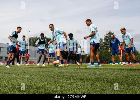 AMSTERDAM , 01-08-2020 , Sportpark de Toekomst , football néerlandais , Eredivisie , saison 2020 / 2021. Rondo pendant la session de formation d'Ajax Banque D'Images