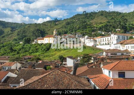 Nossa Senhora das Merces e église Misericordia, Ouro Preto, Minas Gerais, Brésil Banque D'Images