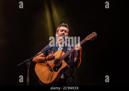 Daniele Silvestri durante Daniele Silvestri - la Cosa Giusta, Concerto cantante italiano in villafranca di Verona (vr), Italia, 18 luglio 2020 Banque D'Images