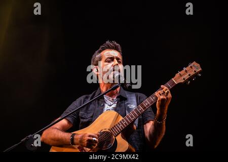 Daniele Silvestri durante Daniele Silvestri - la Cosa Giusta, Concerto cantante italiano in villafranca di Verona (vr), Italia, 18 luglio 2020 Banque D'Images