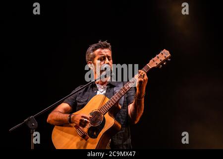 Daniele Silvestri durante Daniele Silvestri - la Cosa Giusta, Concerto cantante italiano in villafranca di Verona (vr), Italia, 18 luglio 2020 Banque D'Images