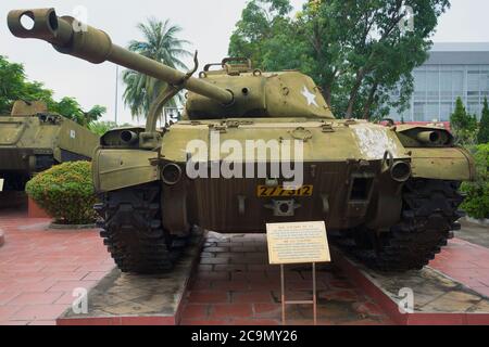 DA NANG, VIETNAM - 06 JANVIER 2016: Char de lumière M41 'Walker Bulldog' avec une tour déployée Banque D'Images