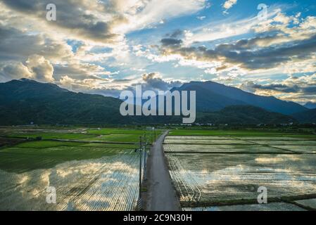 paysage du canton de dongli à hualien, taïwan Banque D'Images
