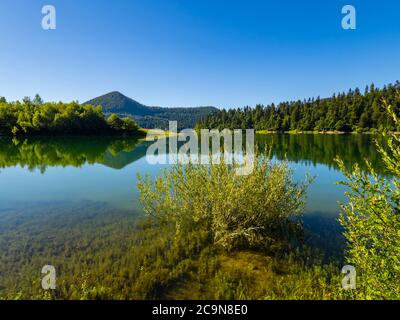 Belle nature du lac Lokve en Croatie Europe Banque D'Images
