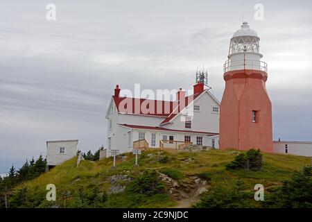 Phare de long point près de Crow Head, Twillingate (terre-neuve) Banque D'Images