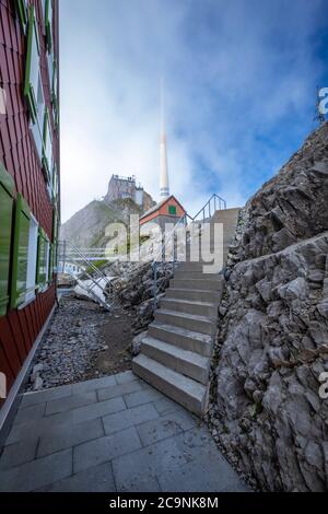 Maison d'hôtes au Säntis en Suisse Banque D'Images