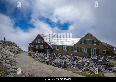 Maison d'hôtes au Säntis en Suisse Banque D'Images