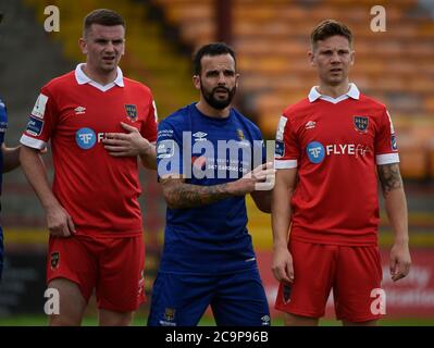 Dublin, Irlande. 1er août 2020. Robbie Weir de Waterford pendant le match de première division de l'Airtricity SSE entre le Shelbourne FC et le Waterford FC à Tolka Park à Dublin, Irlande le 1er août 2020 (photo par Andrew SURMA/SIPA USA) Credit: SIPA USA/Alay Live News Banque D'Images