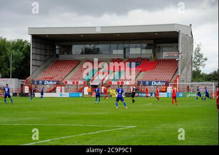 Dublin, Irlande. 1er août 2020. Une vue générale du parc Tolka pendant le match de la première division de l'Airtricity SSE entre le Shelbourne FC et le Waterford FC au parc Tolka à Dublin, Irlande le 1er août 2020 (photo par Andrew SURMA/SIPA USA) Credit: SIPA USA/Alay Live News Banque D'Images