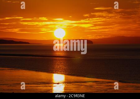 Prises de la plage Front de Clevedon Banque D'Images