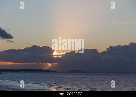 Prises de la plage Front de Clevedon Banque D'Images