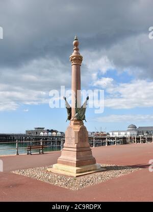 Vue sur le Mémorial de la guerre de Boer, pour les militaires locaux tués lors de la guerre de 1899-1902, à Hastings, Sussex, Angleterre, Royaume-Uni. Banque D'Images