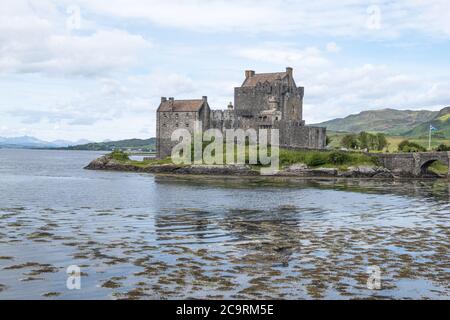 Château d'Eilean Donan, île de Donan, Ross et Cromarty, Highland, Écosse Banque D'Images