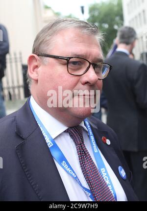 Le PIC montre: Mark François, Tory, MP, très pro du Brexit vu ici à la candidature de Boris JohnsonÕs à la direction dans laquelle il s'est allié à des militants anti-Brexit Banque D'Images