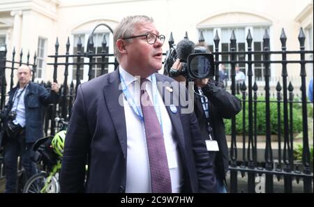 Le PIC montre: Mark François, Tory, MP, très pro du Brexit vu ici à la candidature de Boris JohnsonÕs à la direction dans laquelle il s'est allié à des militants anti-Brexit Banque D'Images