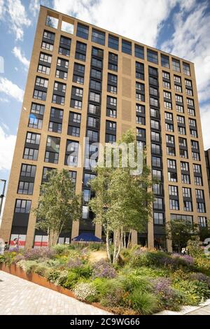 Greenford Quay, Tillermans court, Grenan Square Banque D'Images