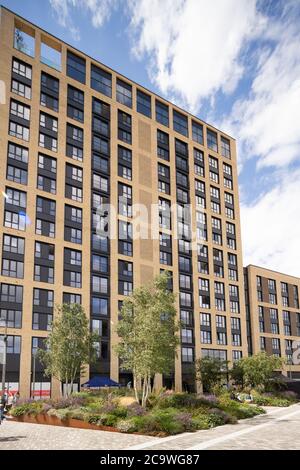 Greenford Quay, Tillermans court, Grenan Square Banque D'Images