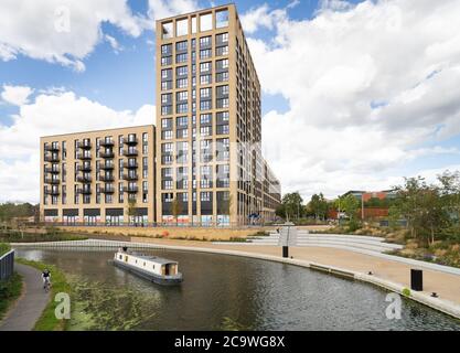 Greenford Quay, Tillermans court, Grenan Square Banque D'Images