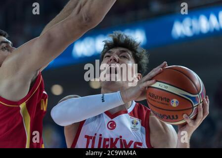 14.09.2018. Ankara, Turquie. Match de qualification de la coupe du monde 2019 de la FIBA Basketball: Turquie contre Monténégro à Ankara Arena, Ankara. Banque D'Images