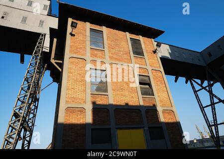 Anghel Saligny Silos, Constanta, Roumanie Port Maritime Banque D'Images