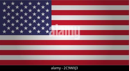 Icône vecteur drapeau américain. ÉTATS-UNIS Illustration de Vecteur