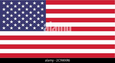 Icône vecteur drapeau américain. ÉTATS-UNIS Illustration de Vecteur