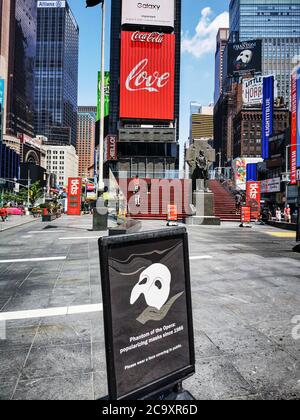 NEW YORK VIT AVEC LE CORONAVIRUS Banque D'Images