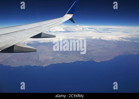 L'Amérique du Sud, la vue de l'avion Banque D'Images